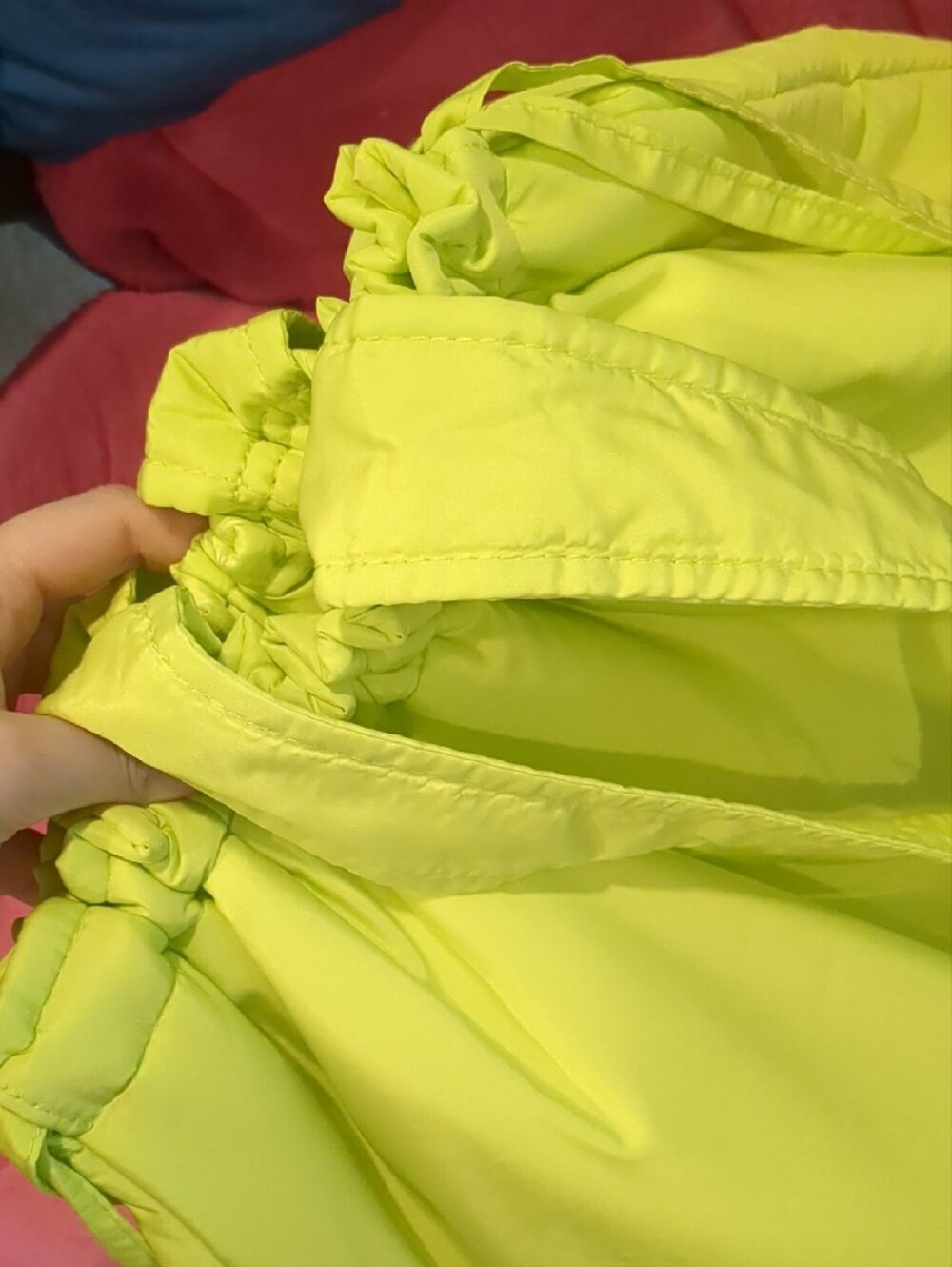 NWT Ulta Beauty Lime Light Neon Lime Side-Cinch Tote Bag - Picture 6 of 7